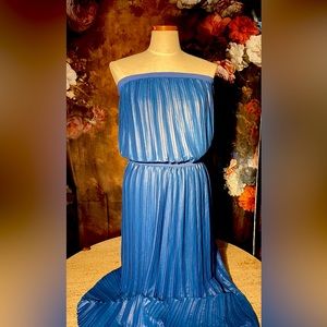 BCBG pleated gown. Size S/M